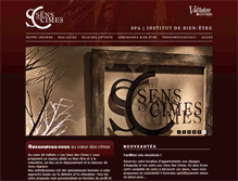 Tablet Screenshot of les-sens-des-cimes.com